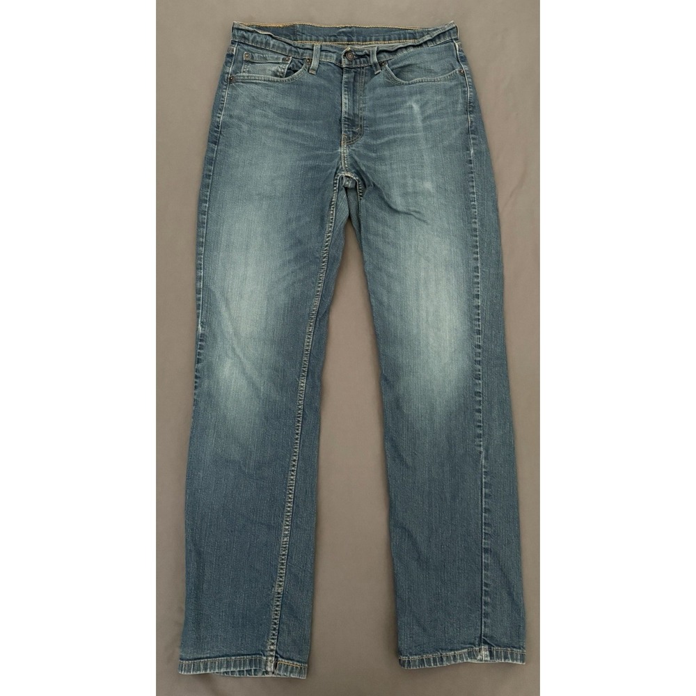 Levis 514 Jeans Mens 32x32 Blue Medium Wash Denim Regular Straight Leg Casual